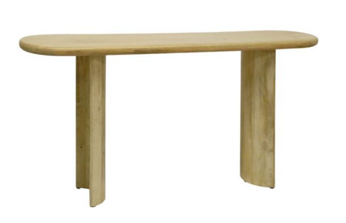 Curves Wooden Console Table