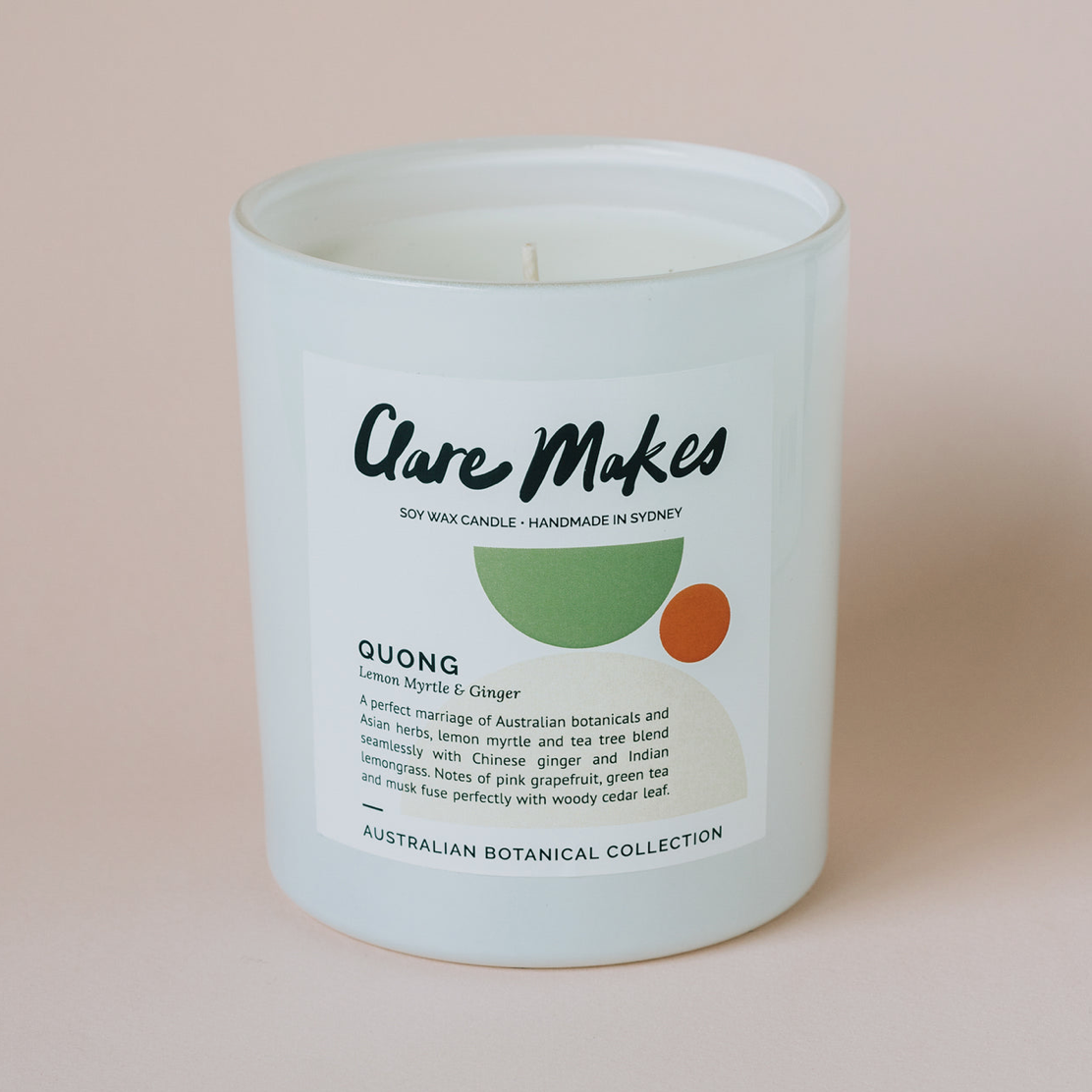 Quong Lemon Myrtle and Ginger Candle