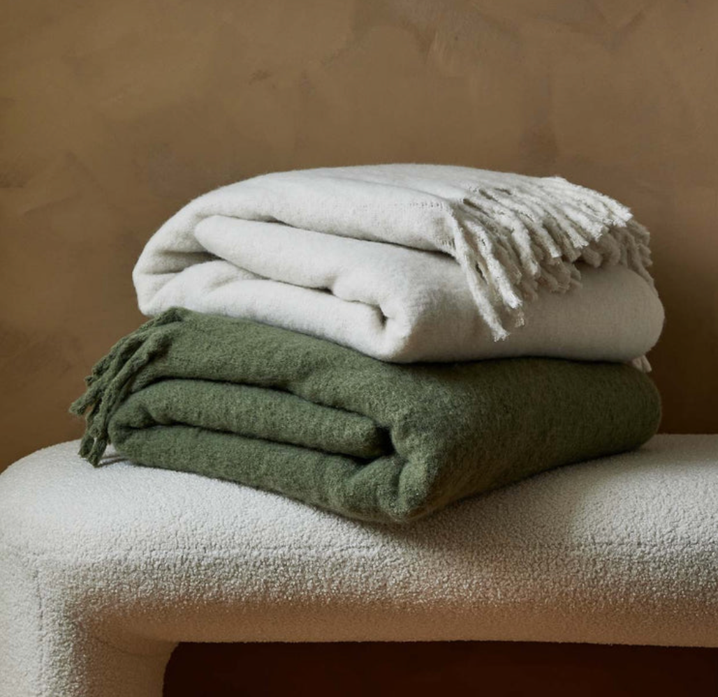 June Off White Throw
