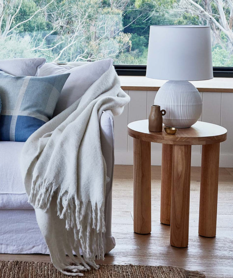 June Off White Throw