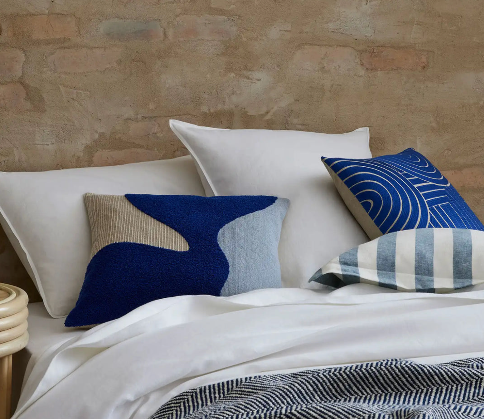 Pambula Cushion - Cobalt