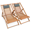 Bilbao deck chairs - set of 2