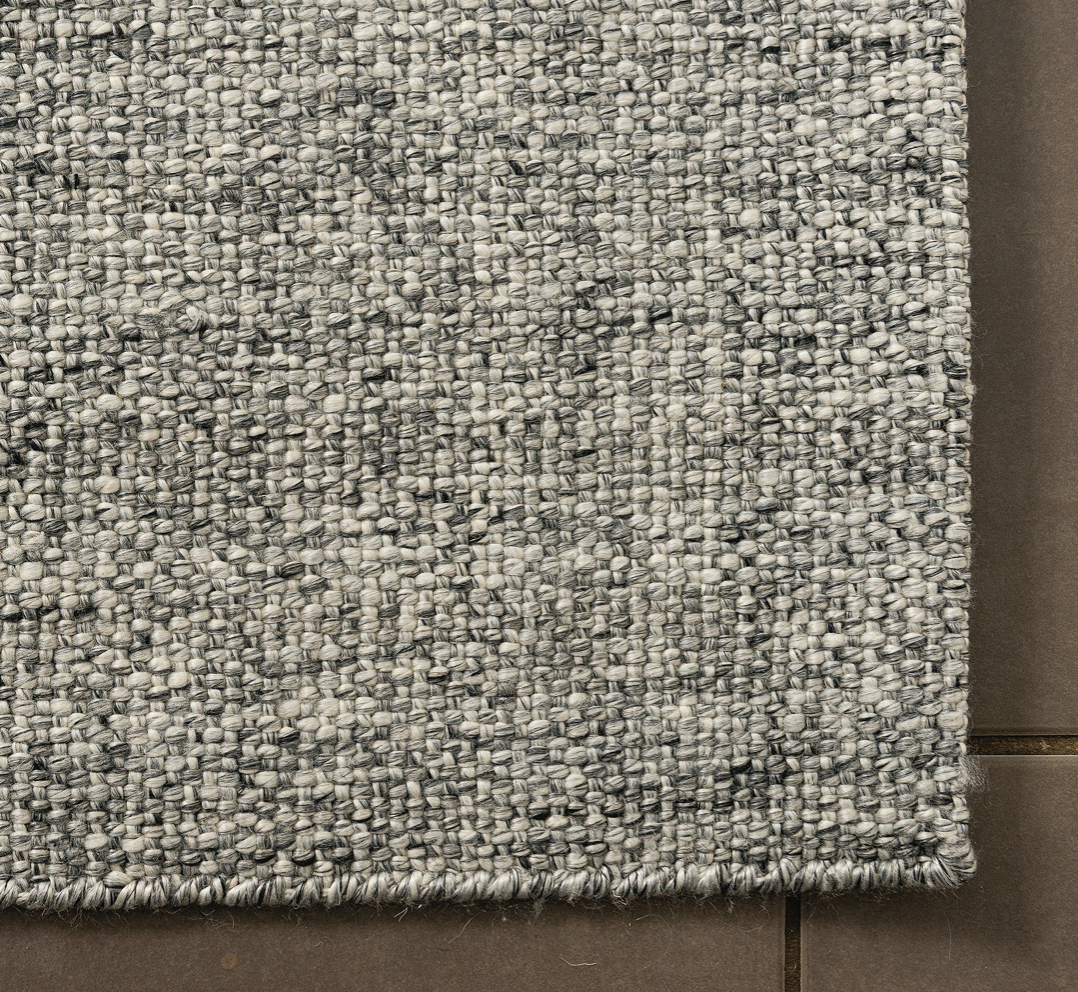 Basket Weave floor rug - Grey